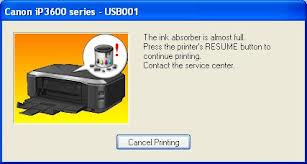 Canon printer reset 5B00 5B01 P07 P08 E07 E08